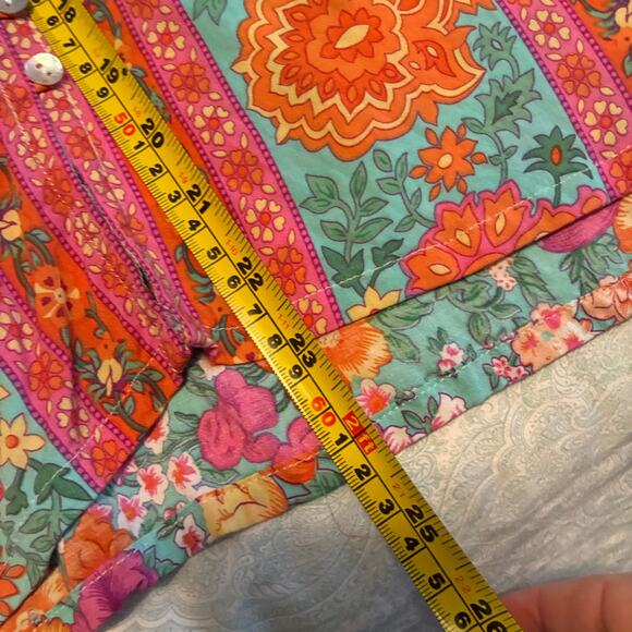 Walker & Wade Anthropologie Sonia Blouse Julep Floral Button Front $158 XS NWOT - Picture 6 of 6